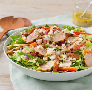 Summer Sizzle Salad with Grilled Sweet Apple Chicken Sausage