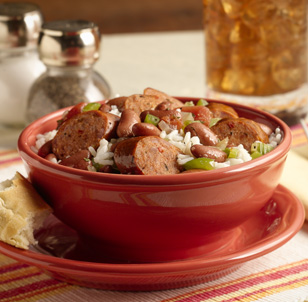 Louisiana Rice and Beans with Spicy ArtisanSausage
