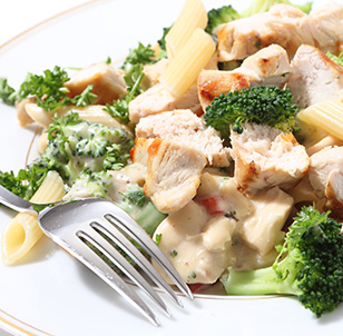 Smoked Chicken with Broccoli and Ziti