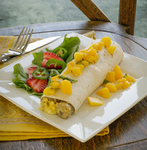 Sweet and Savory Breakfast Burrito