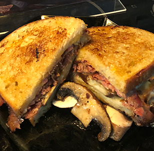 BBQ Lovers Brisket & Portabella Grilled Cheese