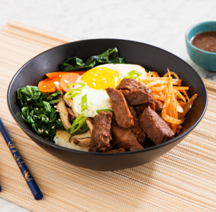 Korean Rice Bowl with Pot Roast