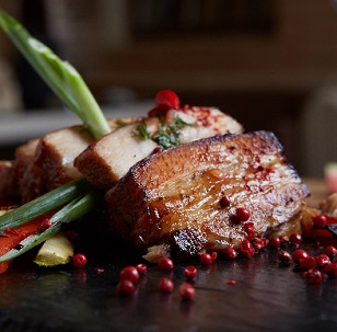 Roast Pork Belly with Hoisin Glaze